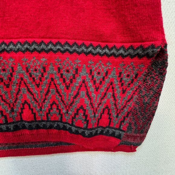 Cj Banks Women's Tunic Pullover Sweater Knit Stretch Size 2X Red Long Sleeve - Picture 6 of 11